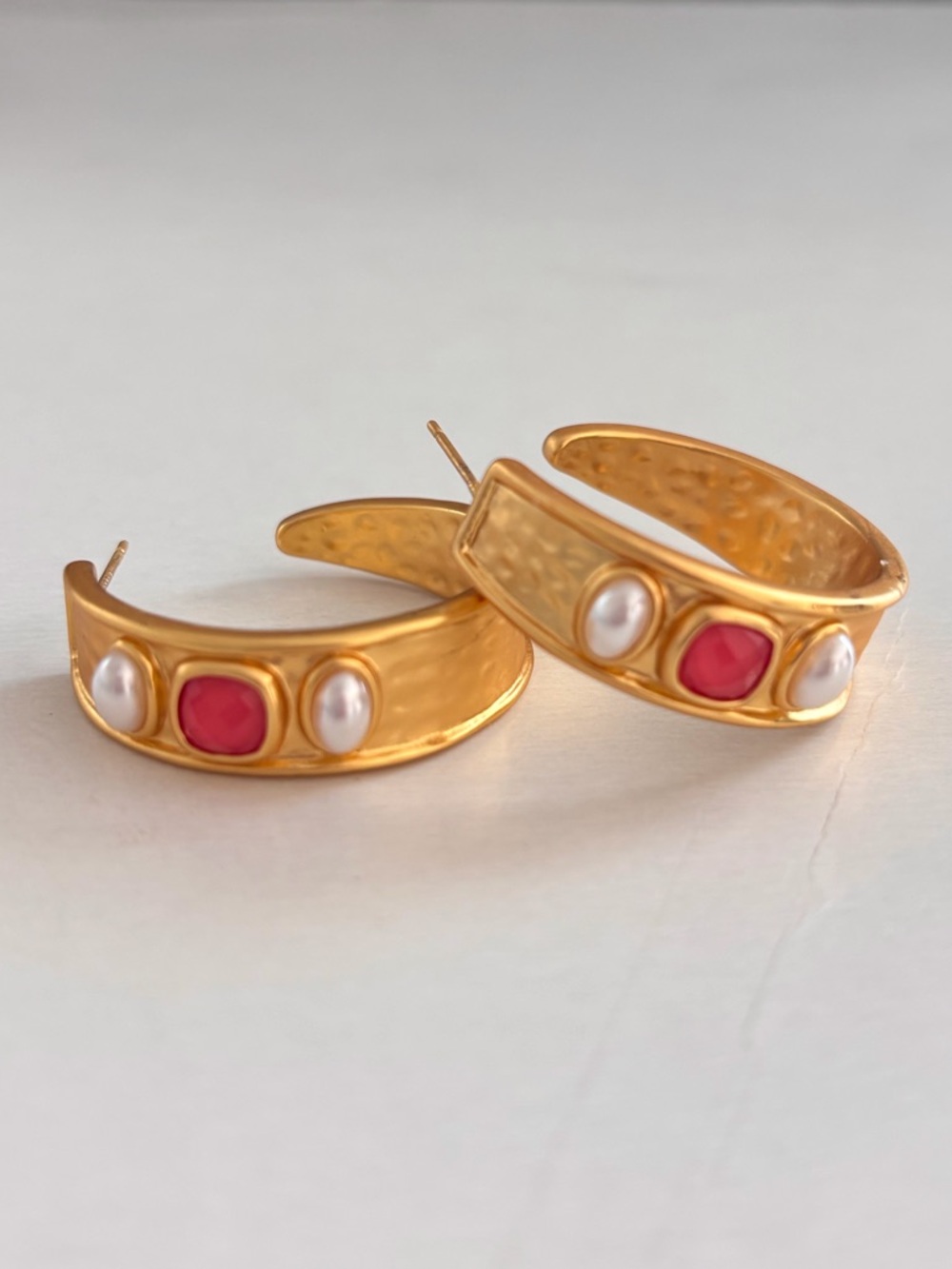NWOT Julie Vos Savory Statement Hoop Earrings